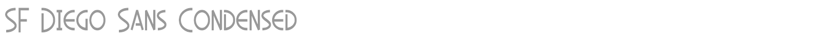 SF Diego Sans font preview